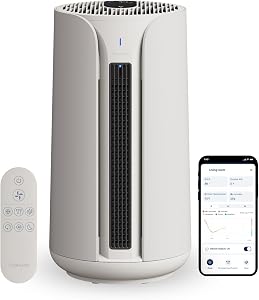 BLUEAIR ComfortPure T10i, Powerful 3-in-1 air care for year round comfort: Cools, Heats & Purifies, HEPASilent Cleaner for Home, Pets, Allergies, Dust, Smoke, Odour, Purify 78 m² in 60 Mins