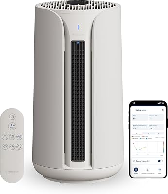 BLUEAIR ComfortPure T10i, Powerful 3-in-1 air care for year round comfort: Cools, Heats & Purifies, HEPASilent Cleaner for Home, Pets, Allergies, Dust, Smoke, Odour, Purify 78 m² in 60 Mins