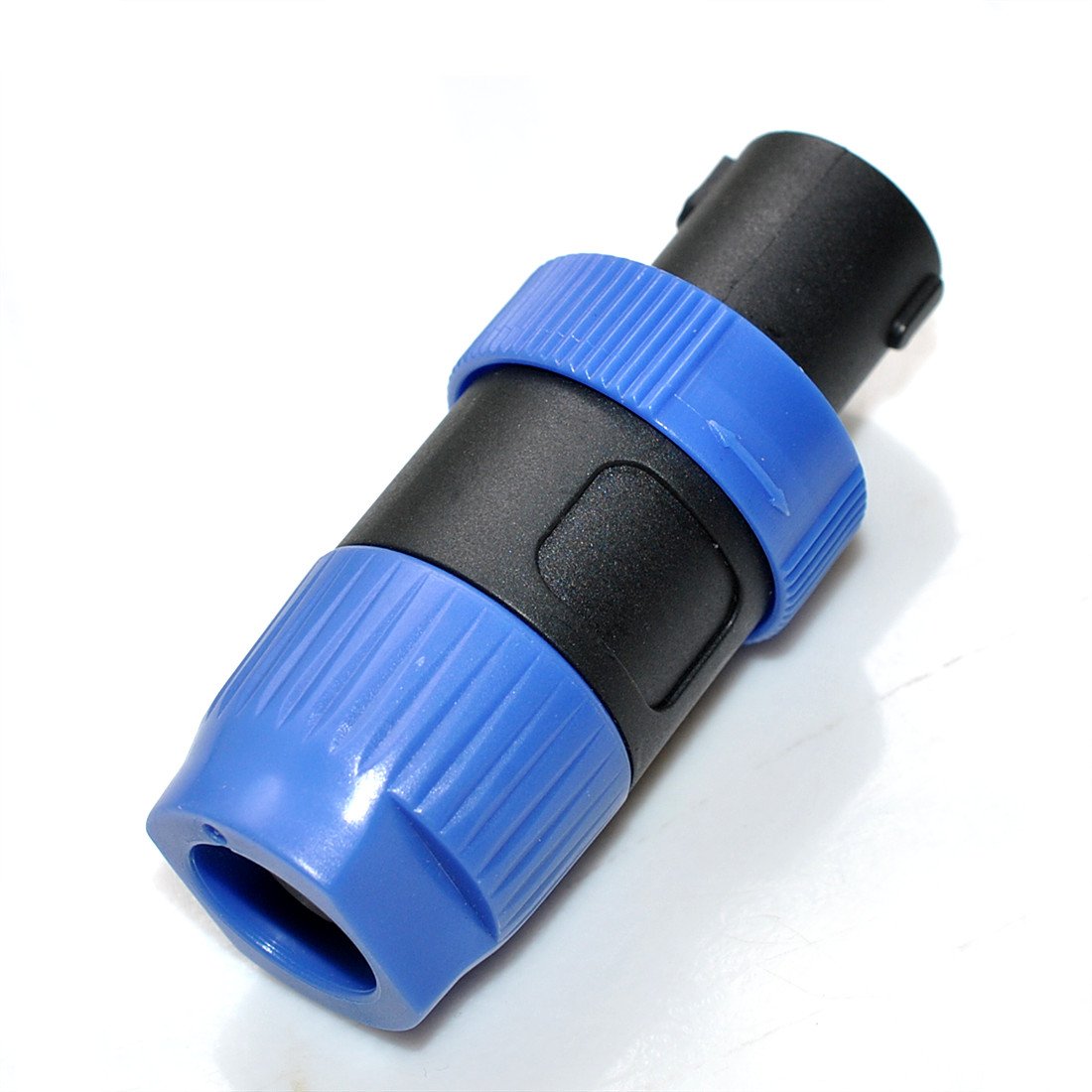 Oiyagai 4pcs 4 Pole Speakon Plug Male Speaker Audio Cable Connector Blue for NL4FC