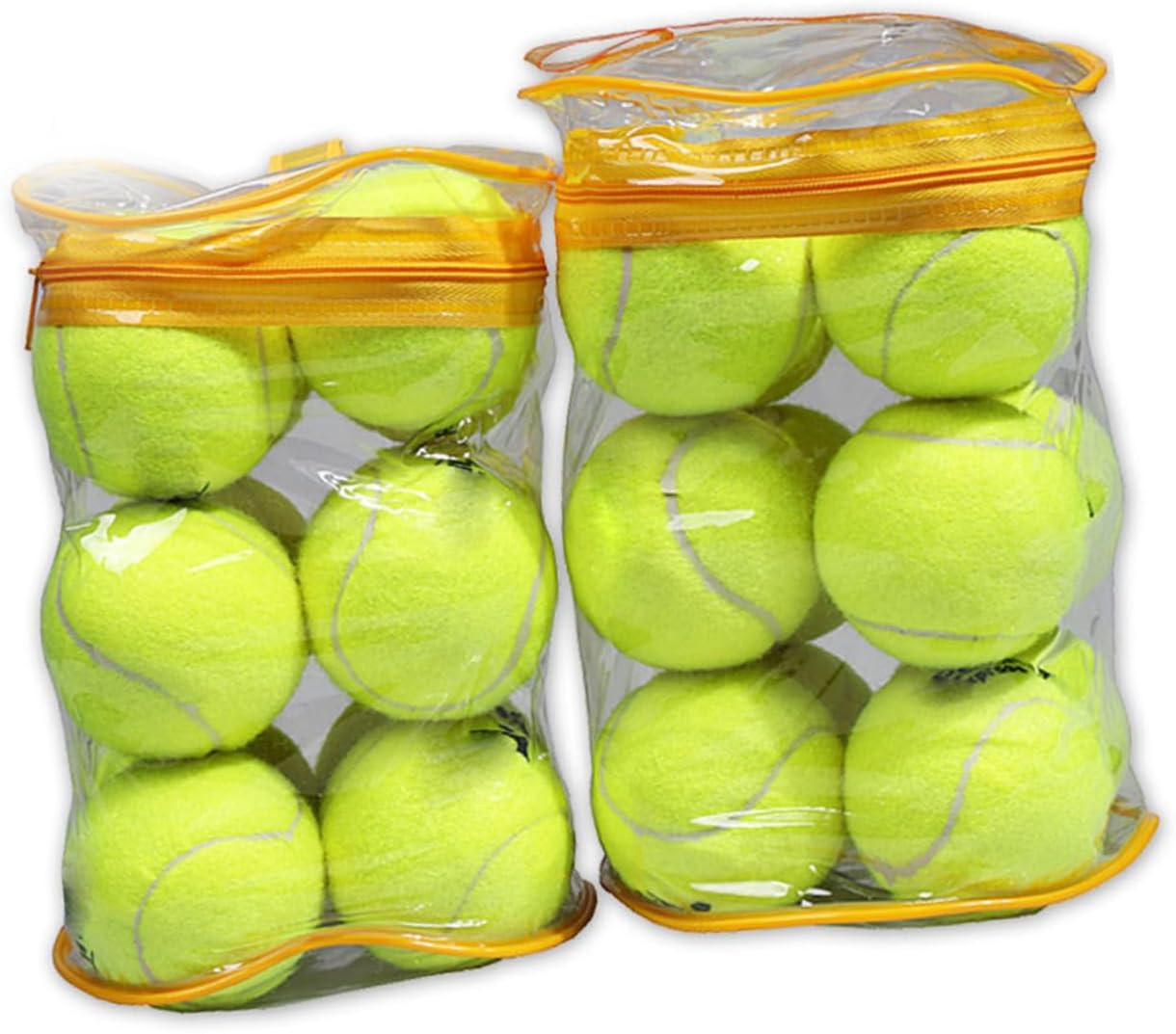 12pcs Tennis Balls for Training and Practice Elastic Felt Design for Outdoor Sports for Courts for Beginners and Ball Machines