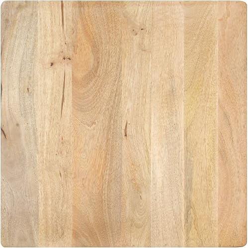 Miniatura 56 de Mesa auxiliar redonda de madera, mesa auxiliar de madera de acacia maciza, mesa auxiliar para sala de estar, hogar, oficina, 25.6 x 25.6 x 12.2