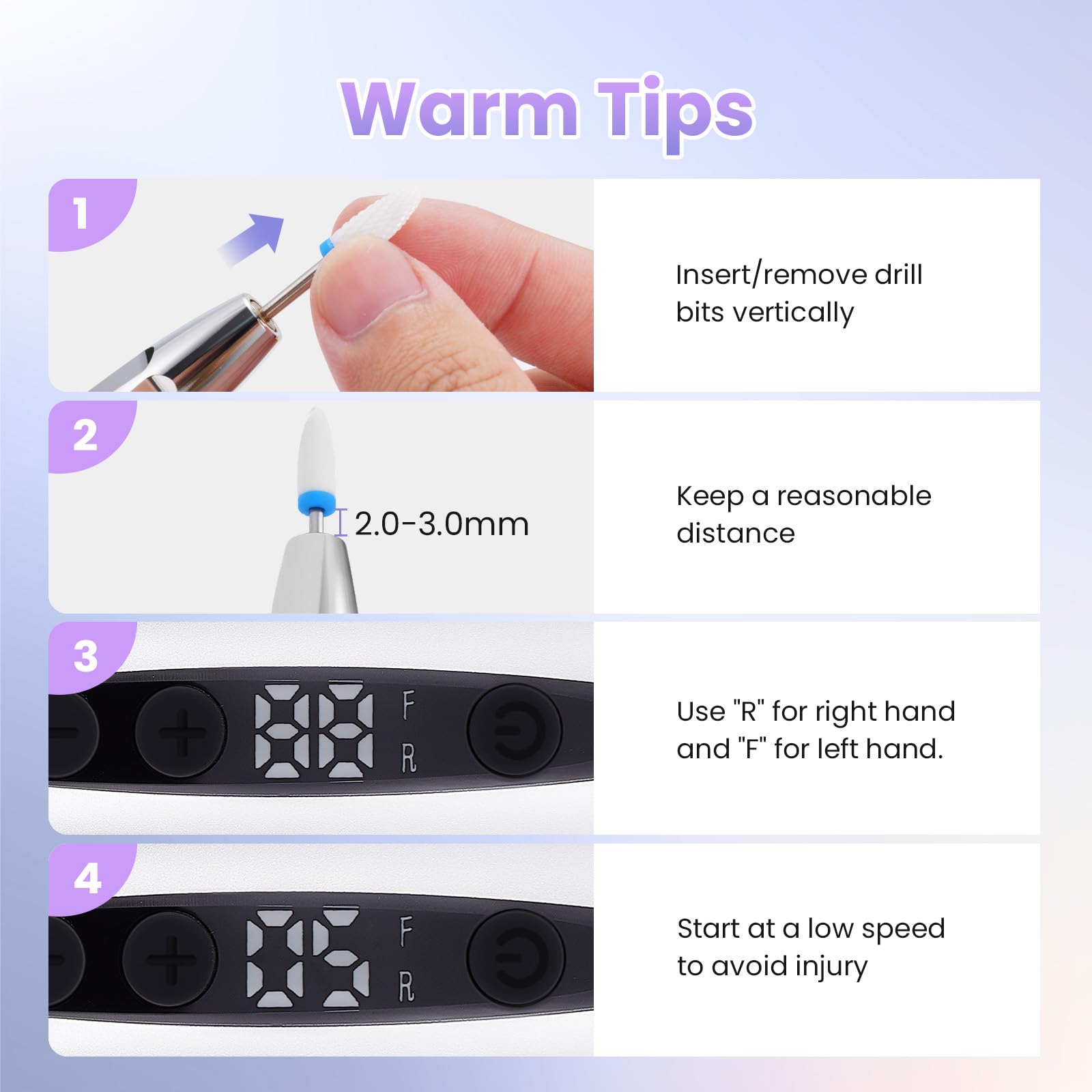 Xoali Torno para Uñas Profesional 35000rpm,13 en 1 Lima Eléctrica Uñas Recargable por USB, Torno Uñas sin Cable con Velocidad Ajustable, Kit de Manicura y Pedicura para Salón de Uñas y Manicura Casera