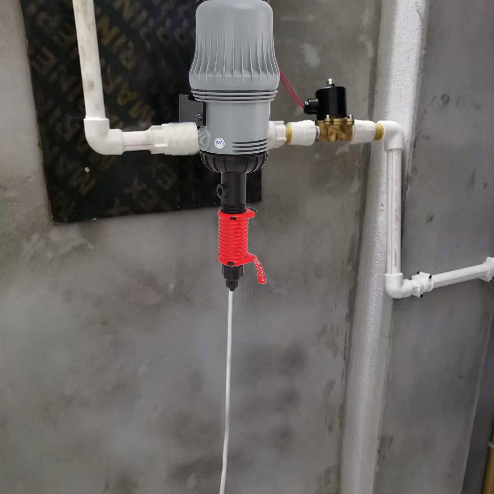 Dispensador de Inyector de Fertilizante, Inyector de Fertilizante Químico 0,3-2%, Dispositivo Dosificador Automático de Rosca Macho G3/4, Bomba Dosificadora de Inyector de Riego para Manguera Ganadera