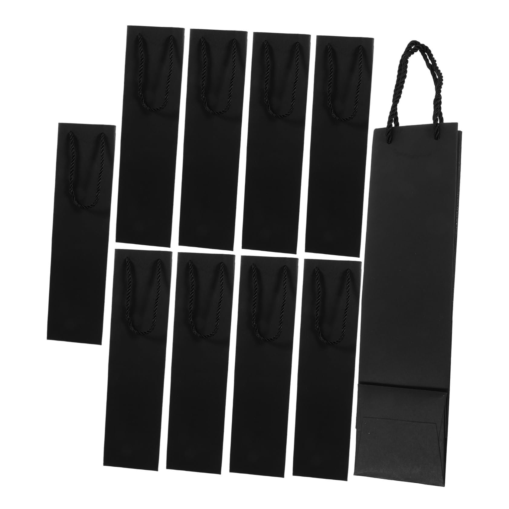 Gadpiparty 5 Series Bolsa De Papel De Vino Tinto Bolsa De Vino De Fieltro De Transporte De s De para De Botellas De De Negro 12 Piezas X 5