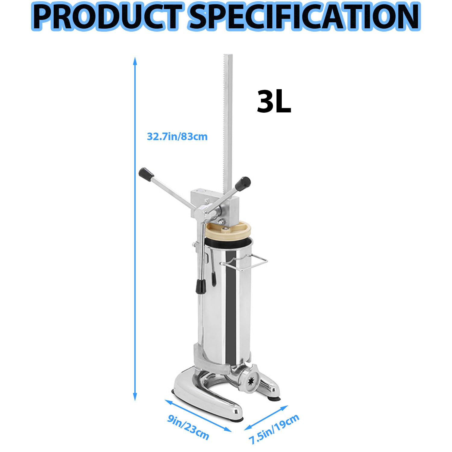 Cette Machine à Churros Professionnelle, Machine Verticale espagnole à Churros avec Remplissage Manuel, Comprend 5 moules pour Churros et Beignets latins, Conception compacte pour Les Petite