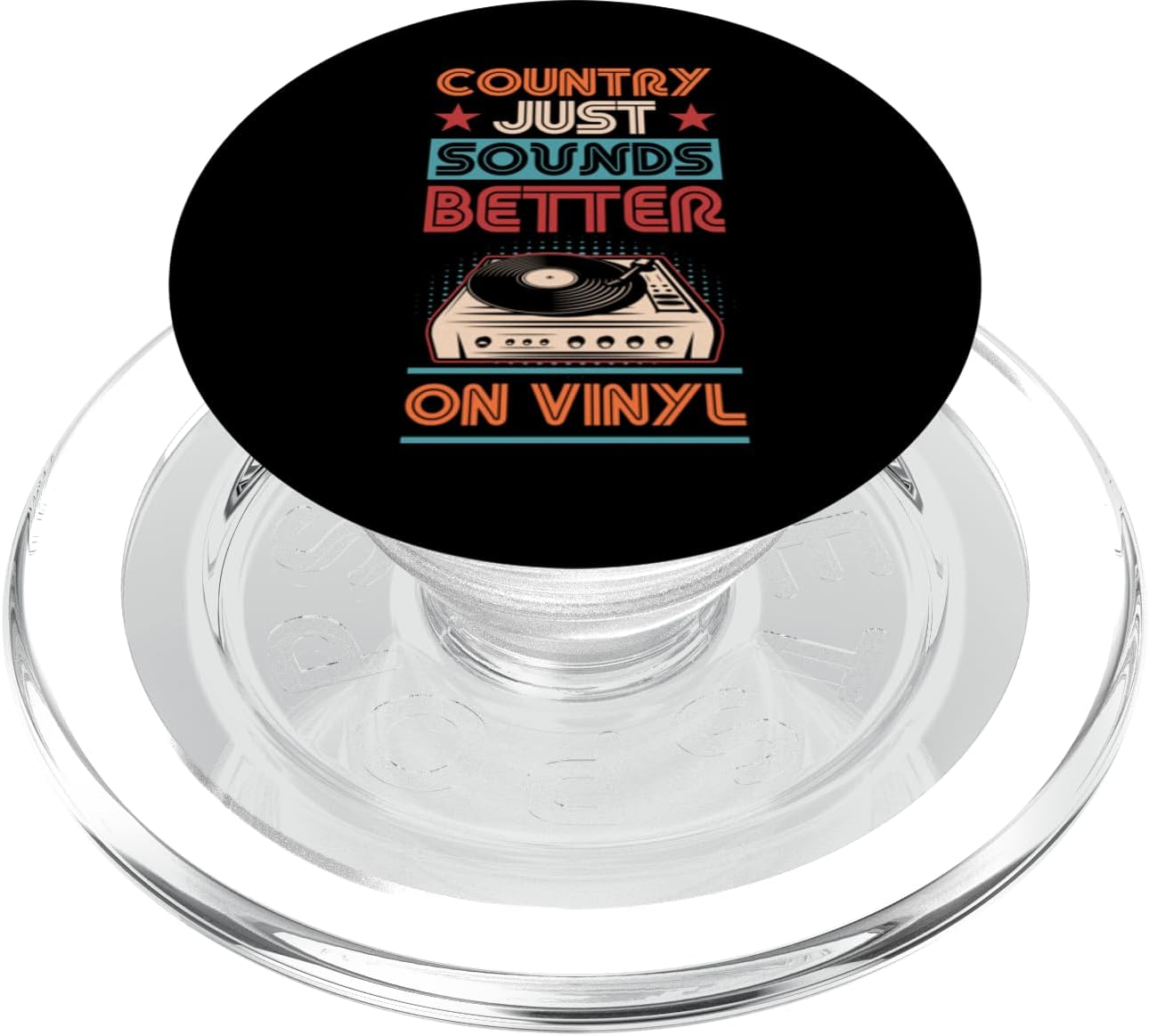 Vinyl Record Love Country Just Sounds Better On Vinyl PopSockets PopGrip for MagSafe