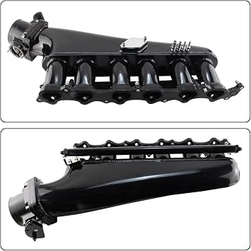 Intake Manifold Fuel Rail 90mm Throttle Body For Toyota Supra MK4 2JZ-GTE JZA80 Black
