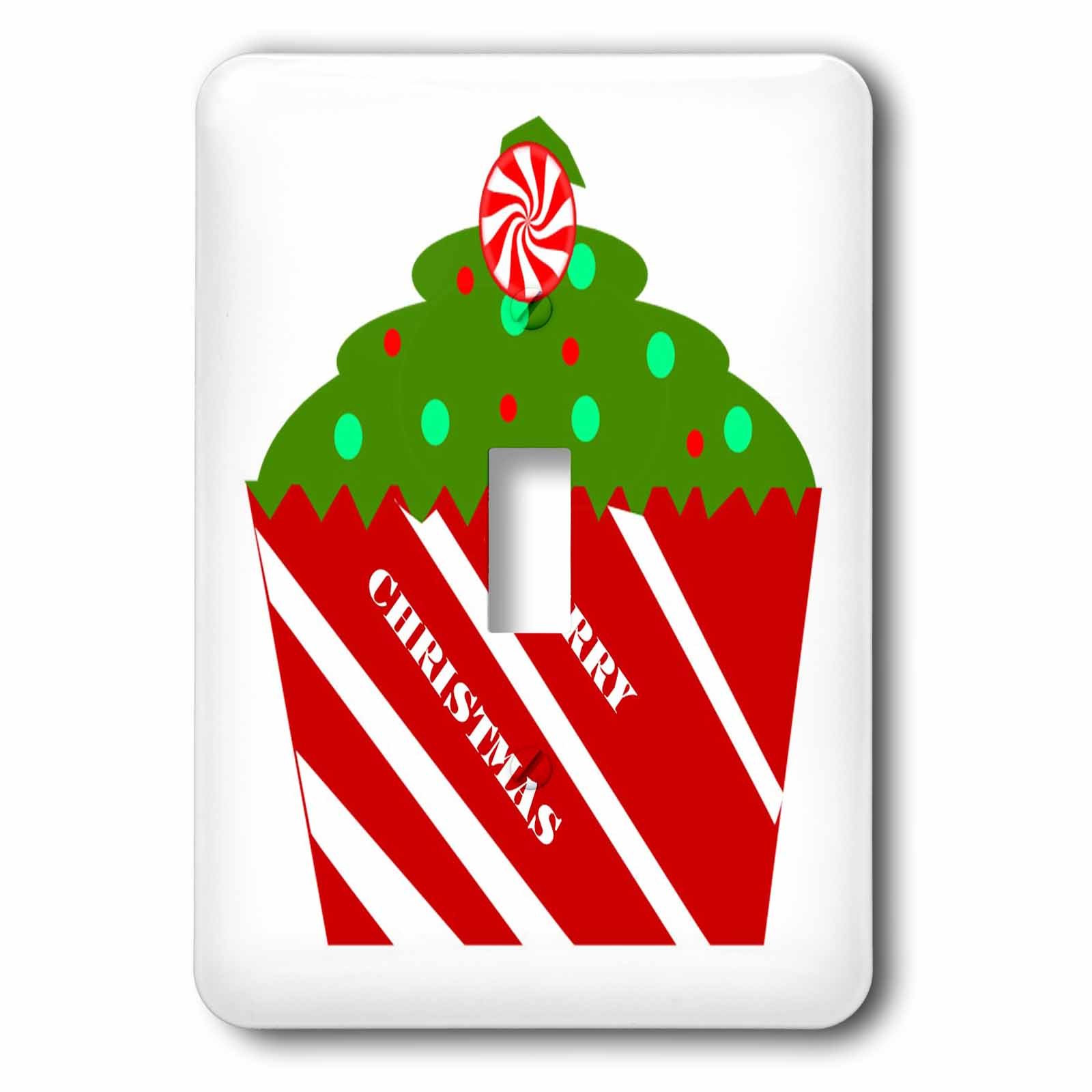 Interrupteur à bascule unique motif Cupcake Noël idée cadeau maison
