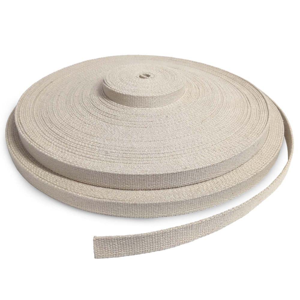 Hempiness Light Brown Organic Hemp Webbing | Strong Durable Natural Textiles For Upholstery, Bag Straps, Belts, Tie Downs (¾Inch/1.8Cm)