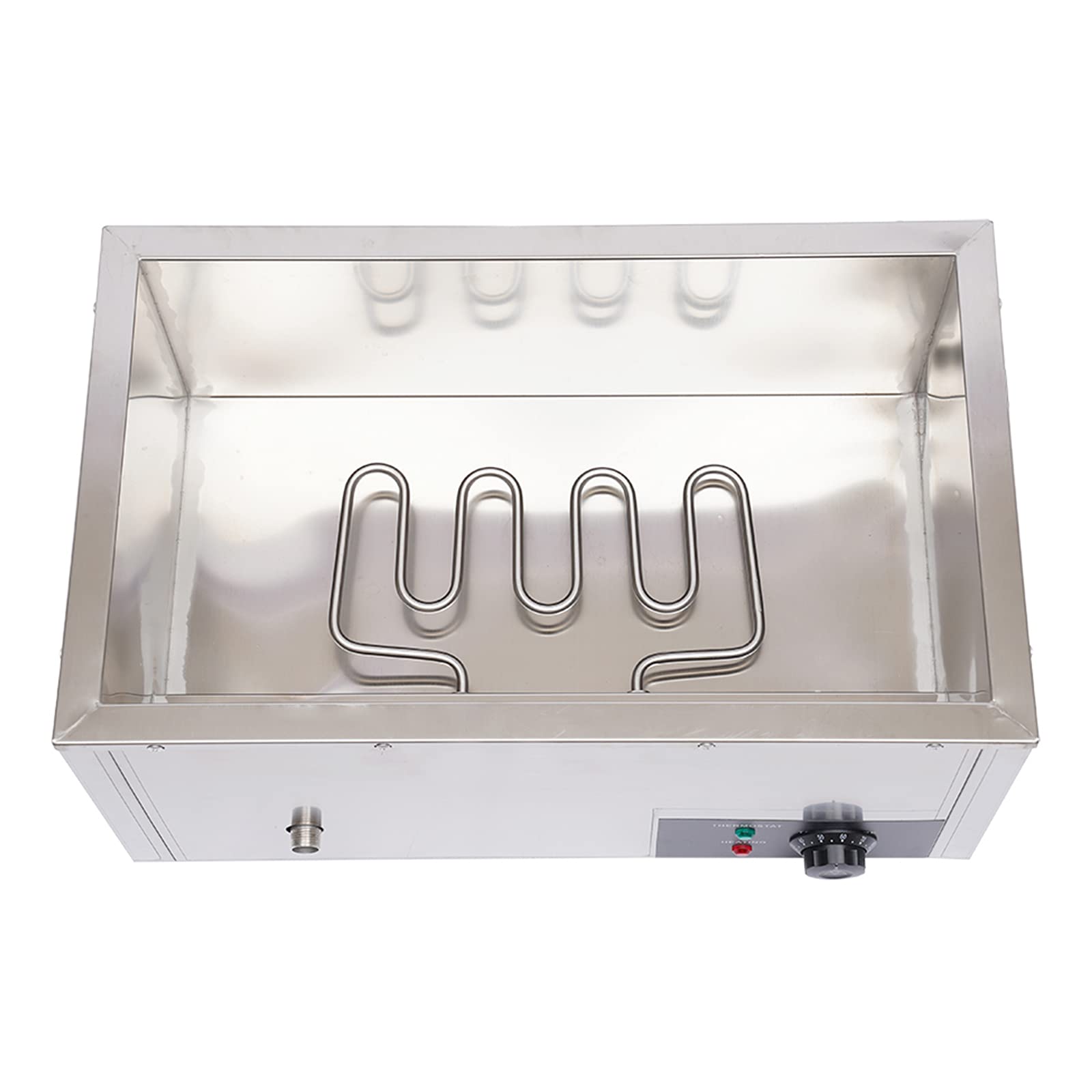 Scaldavivande Commerciale a bagnomaria 3 pentole, scaldavivande Elettrico con Controllo della Temperatura, scaldavivande a Buffet in Acciaio Inossidabile con coperchi