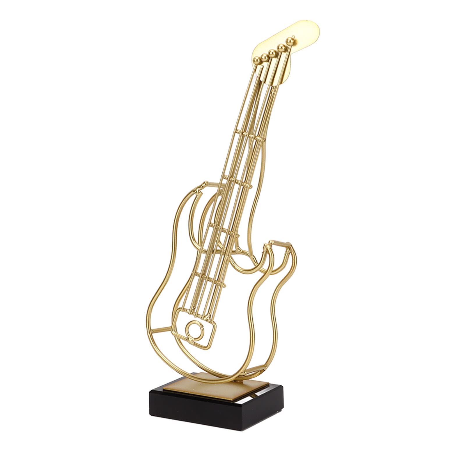 Ornement de modèle de violon luxe en fer forgé et socle cristal haut de gamme