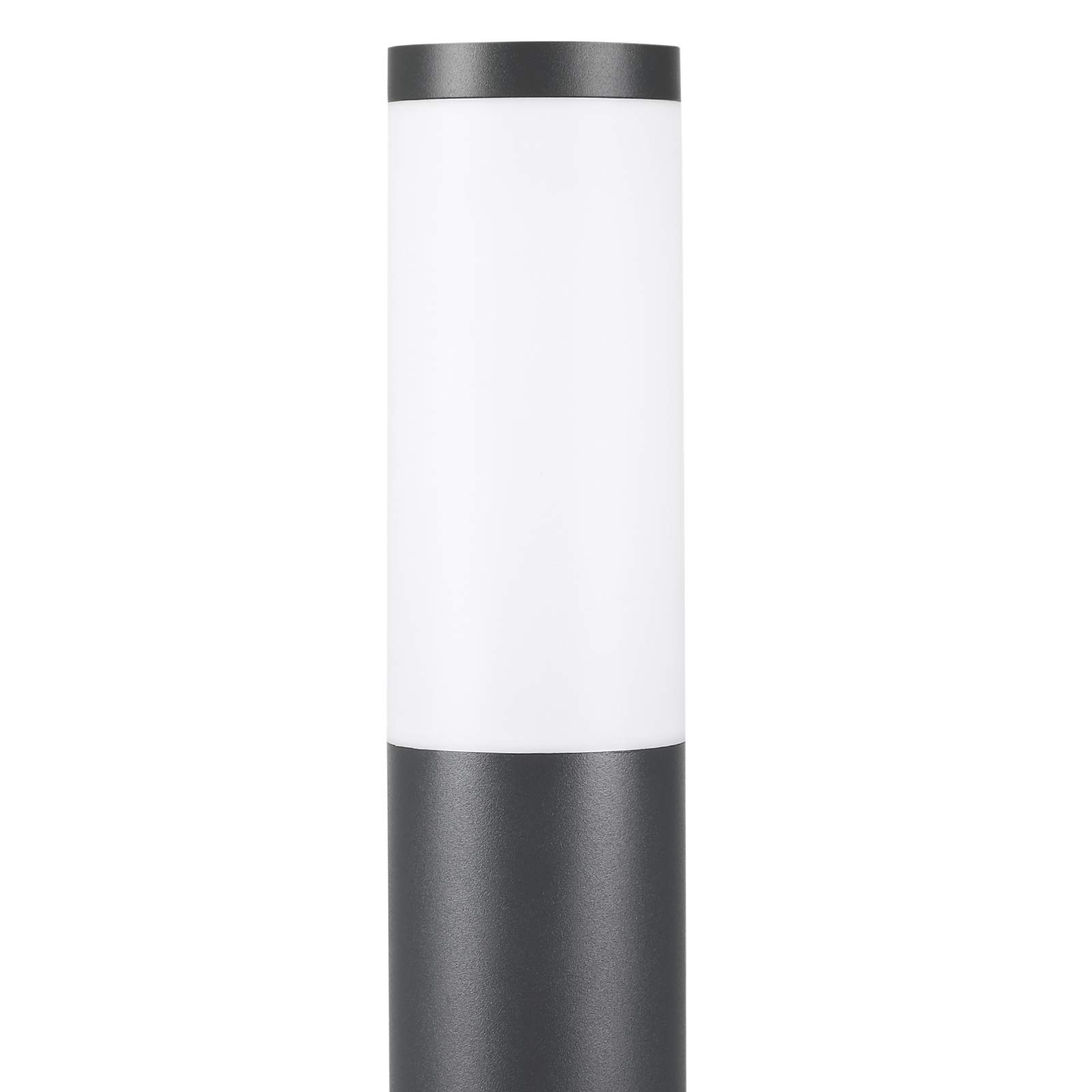Lampadaire extérieur E27 100 cm Acier inoxydable Anthracite