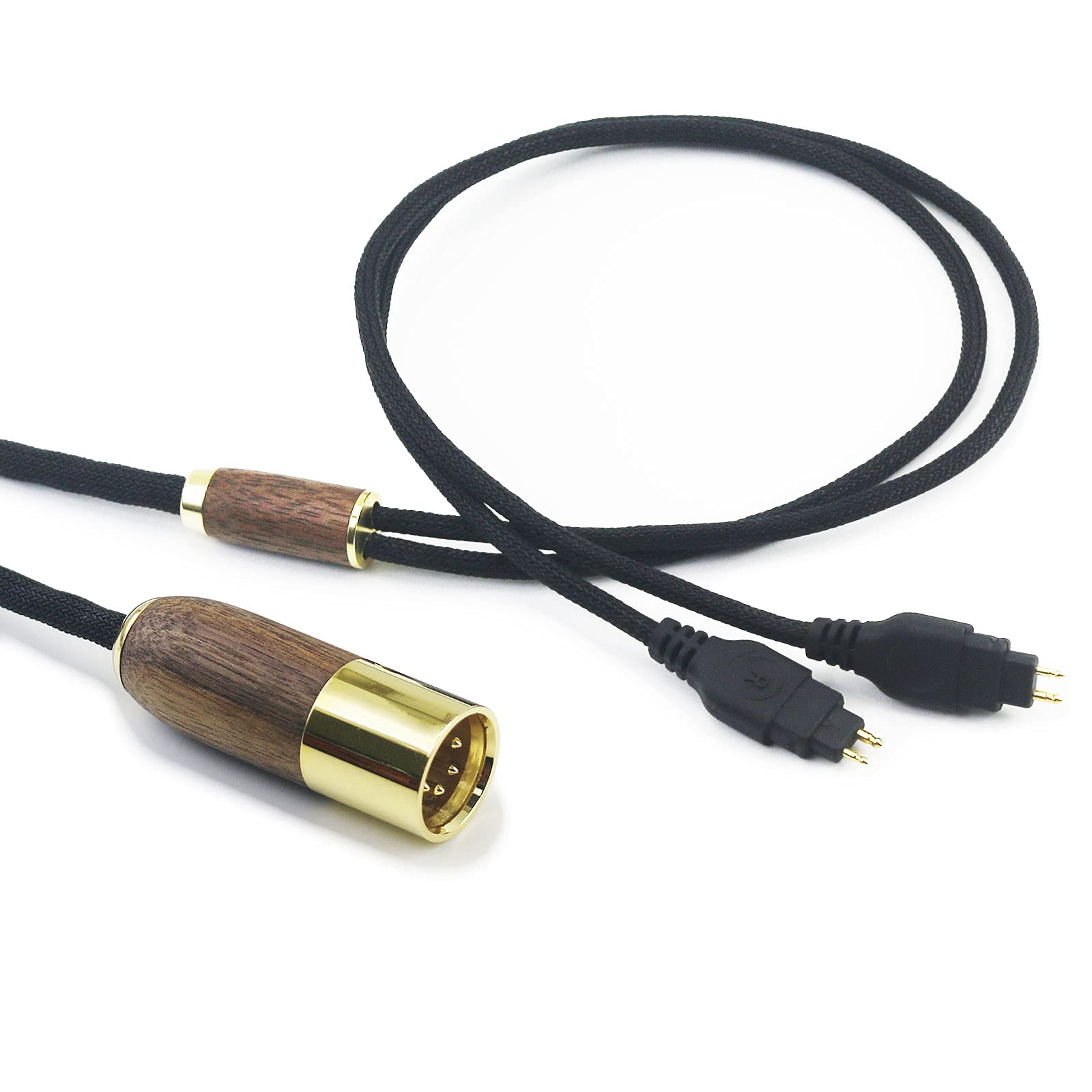 ABLET Cavo audio di ricambio bilanciato XLR a 4 pin compatibile con cuffie Sennheiser HD600, HD650, HD580, HD660S, HD58X, HD660S2, HD6XX 6N OCC rame placcato argento cavo 2 m
