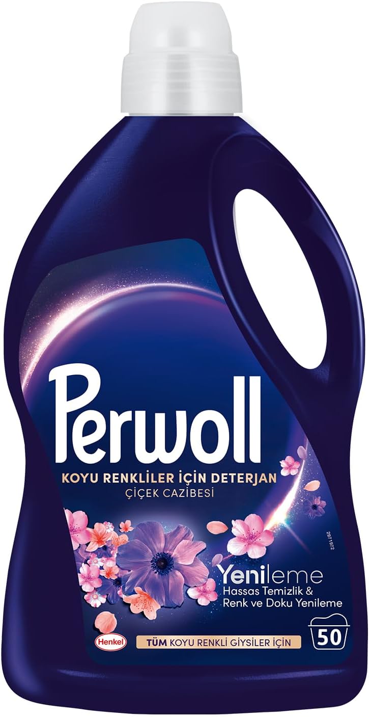 Perwoll Hassas Sıvı Çamaşır Deterjanı Yenileme&Çiçek Cazibesi Siyah 2,75 L