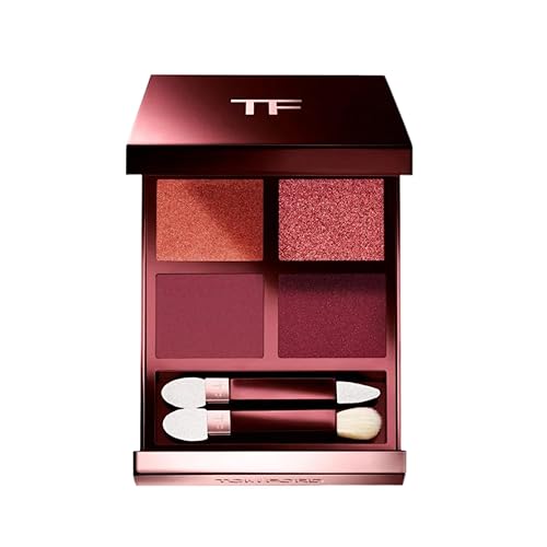 Tom Ford Edición limitada Cherry Collection - Color de ojos cuádruple - 02 Cherry Smoke (cobre, rojo quemado, rojo profundo, granate) - 0.35 oz / 10