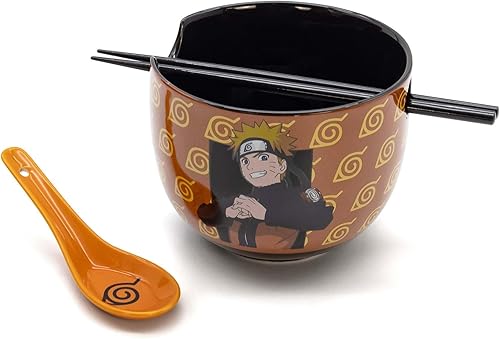 Culturefly Naruto Hidden Leaf - Juego de ramen de 3 piezas