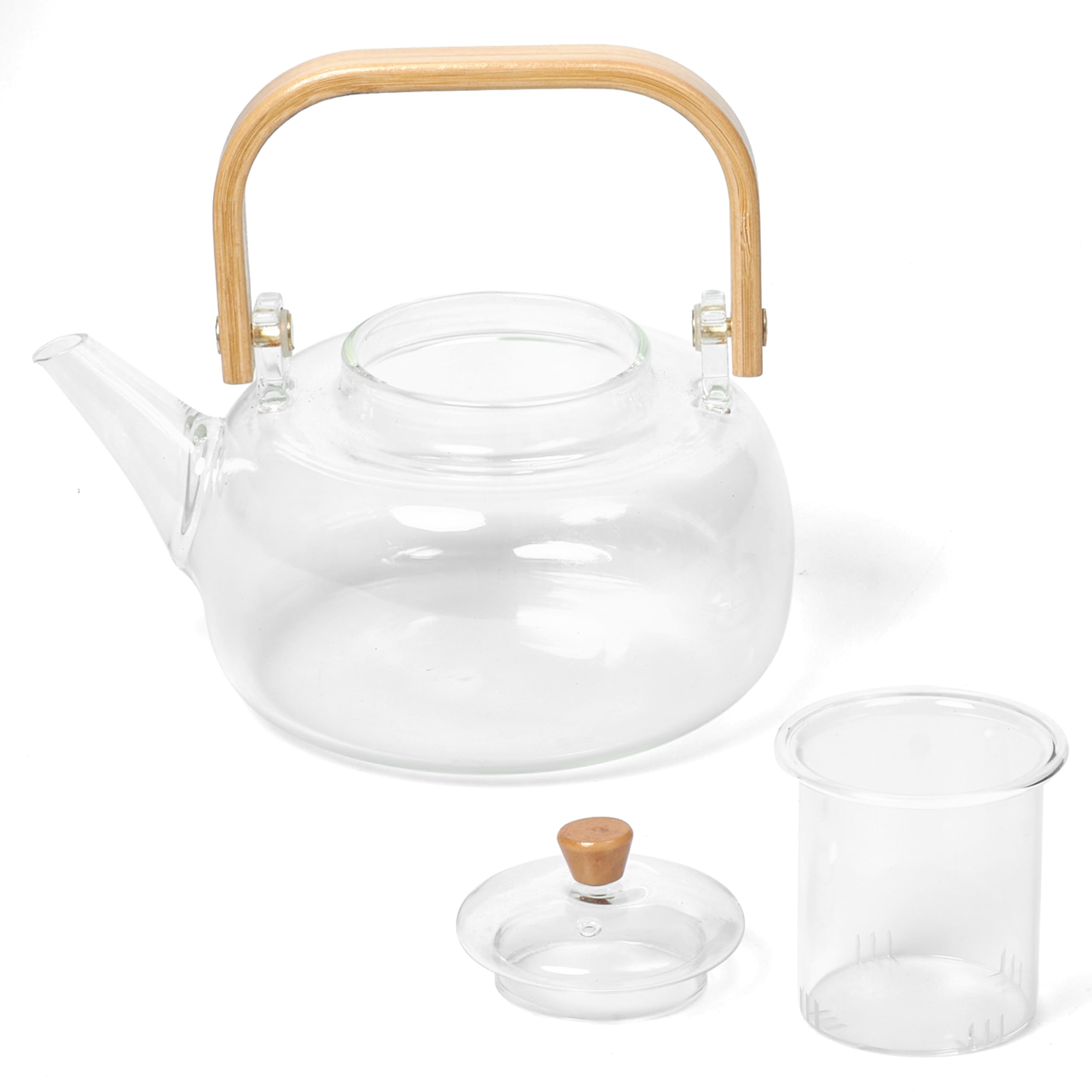 Théière en verre borosilicate pour des matins sereins et pauses thé cocooning