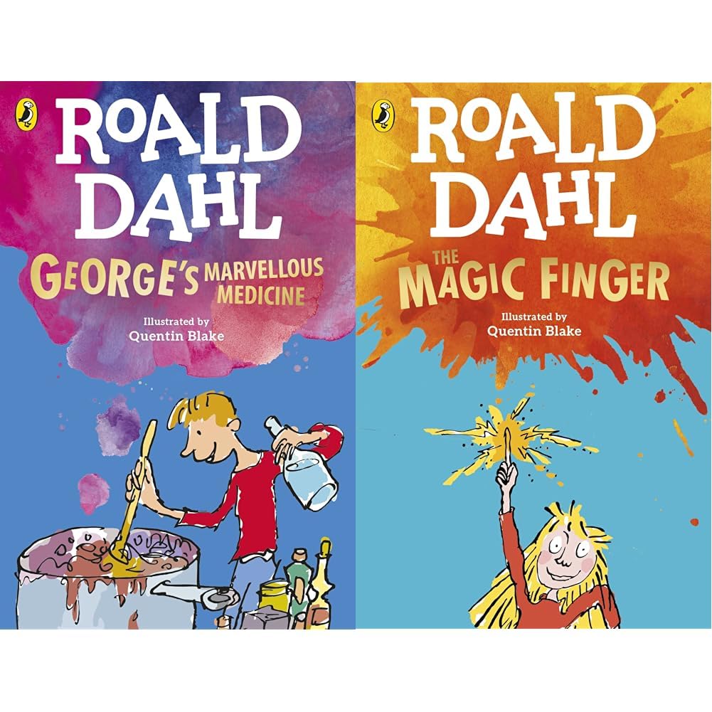 Georges Marvellous Medicine -Reissues & The Magic Finger [Paperback] Dahl, Roald and Blake, Quentin