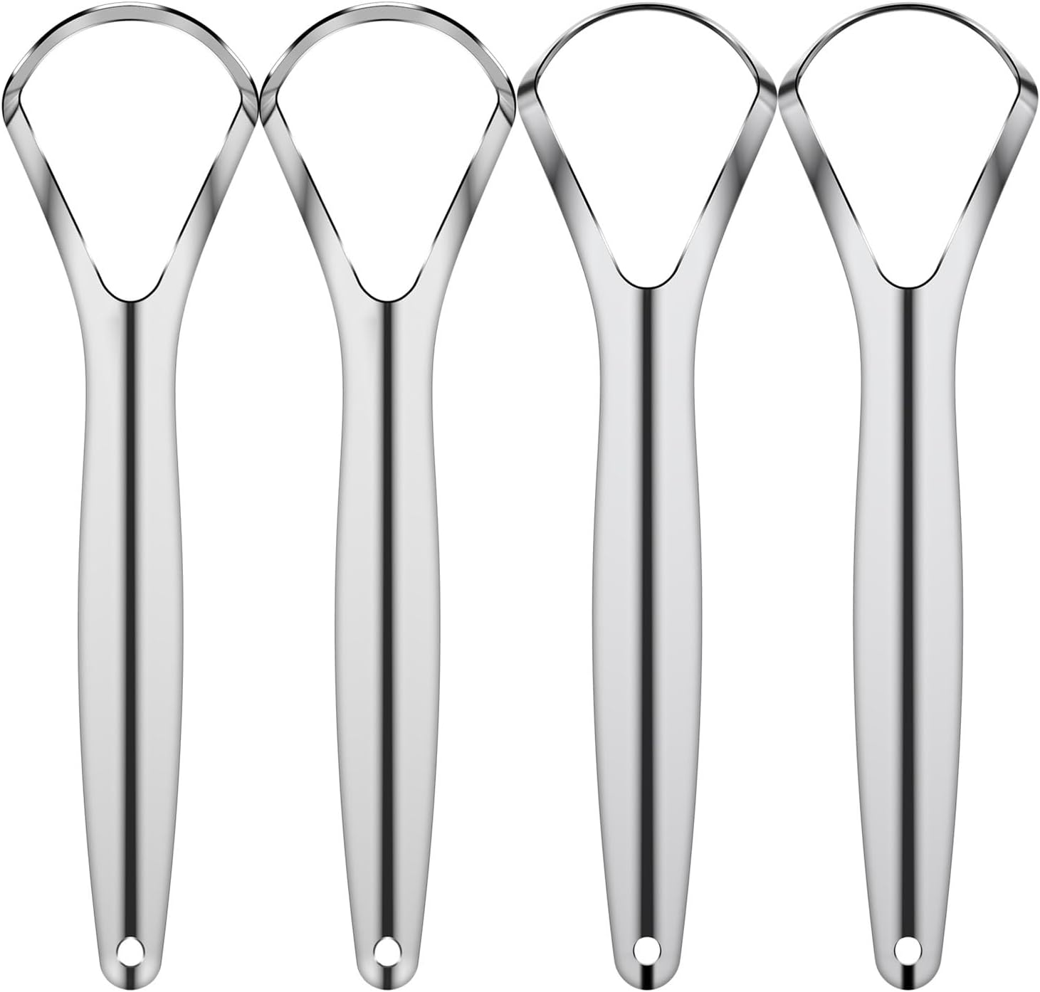 4Pcs Tongue Scraper Stainless Steel Cleaners Wide Head Cleaner Tool