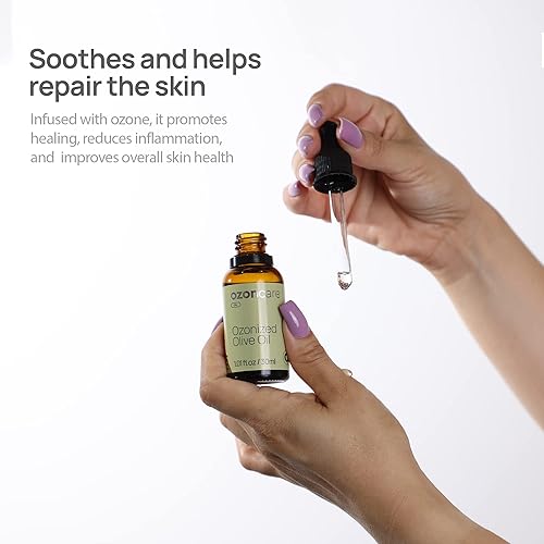 Miniatura 6 de Aceite de oliva ozonizado - Aceite hidratante, nutritivo y purificador, tratamiento de la piel, productos naturales, piel sensible y dañada, acelera