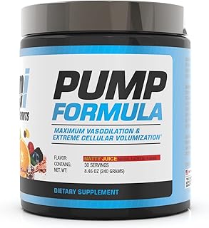 BPI Sports Pump Formula - Mike O’Hearn Titan Series - Caffeine Free Pre-Workout Powder - DIM, L-Citrulline, Citrulline Malate - Muscle Builder and Muscle Recovery (Natty Juice, 8.46oz)