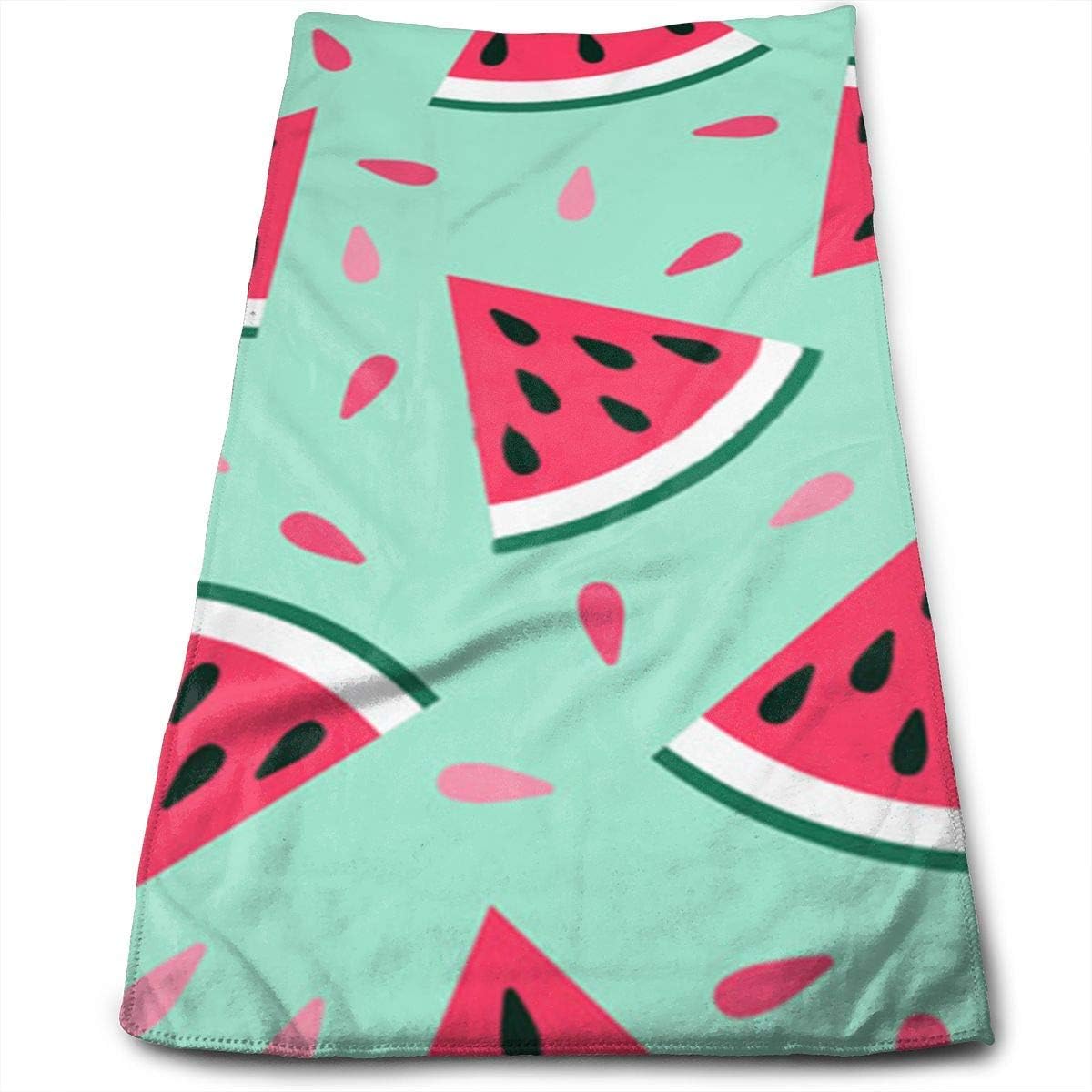 WBinHua Beach Towel, Sports Towel, Sweet Summer Fruit with A Lovely Watermelon Design Bath Towels for Bathroom-Hotel-Spa-Kitchen-Set - Circlet Egyptian Cotton - Highly Absorbent Hotel Quality Towels