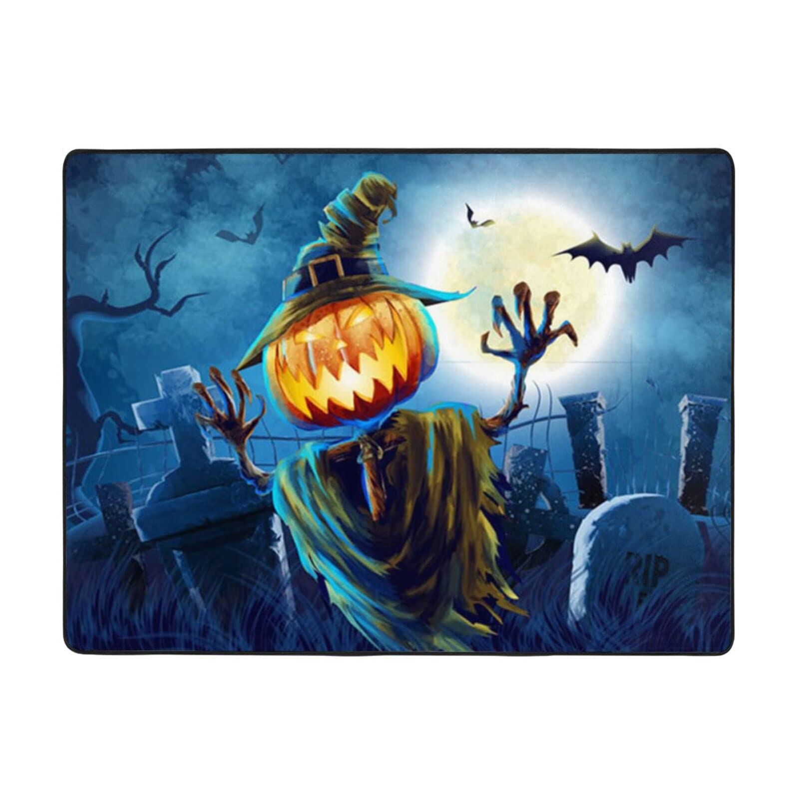 Tapis doux antidérapant citrouille BAFAFA tapis de salle de bain et jeu