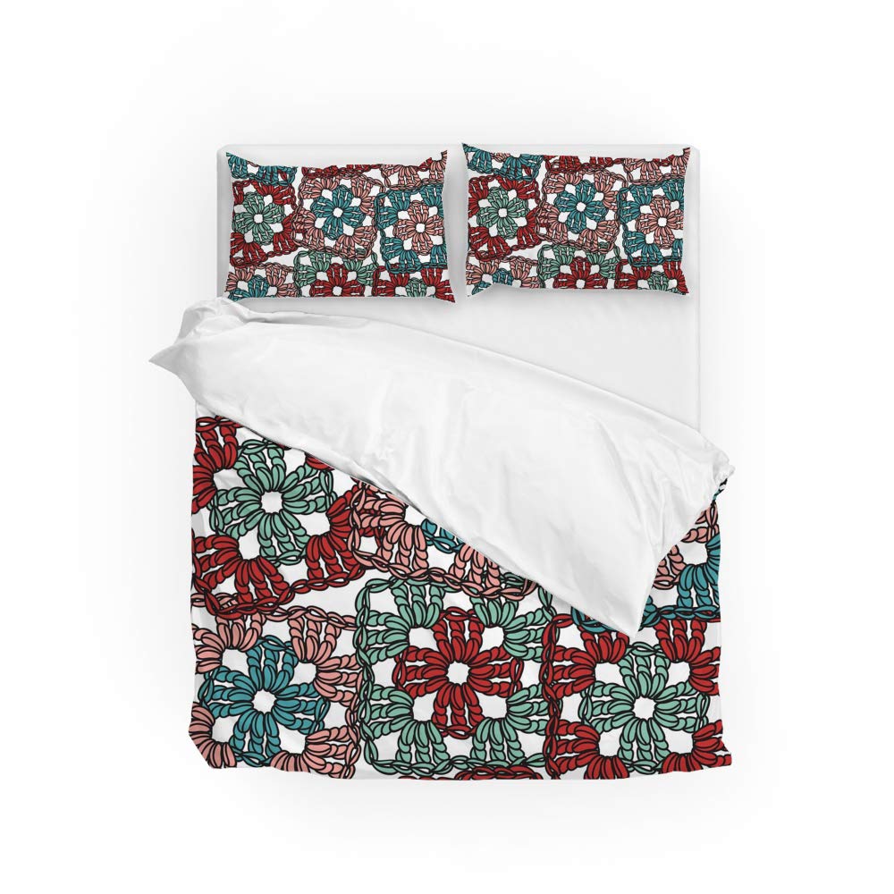 Funda de edredón de matrimonio fácil cuidado para evitar arrugas con fundas de almohada suaves