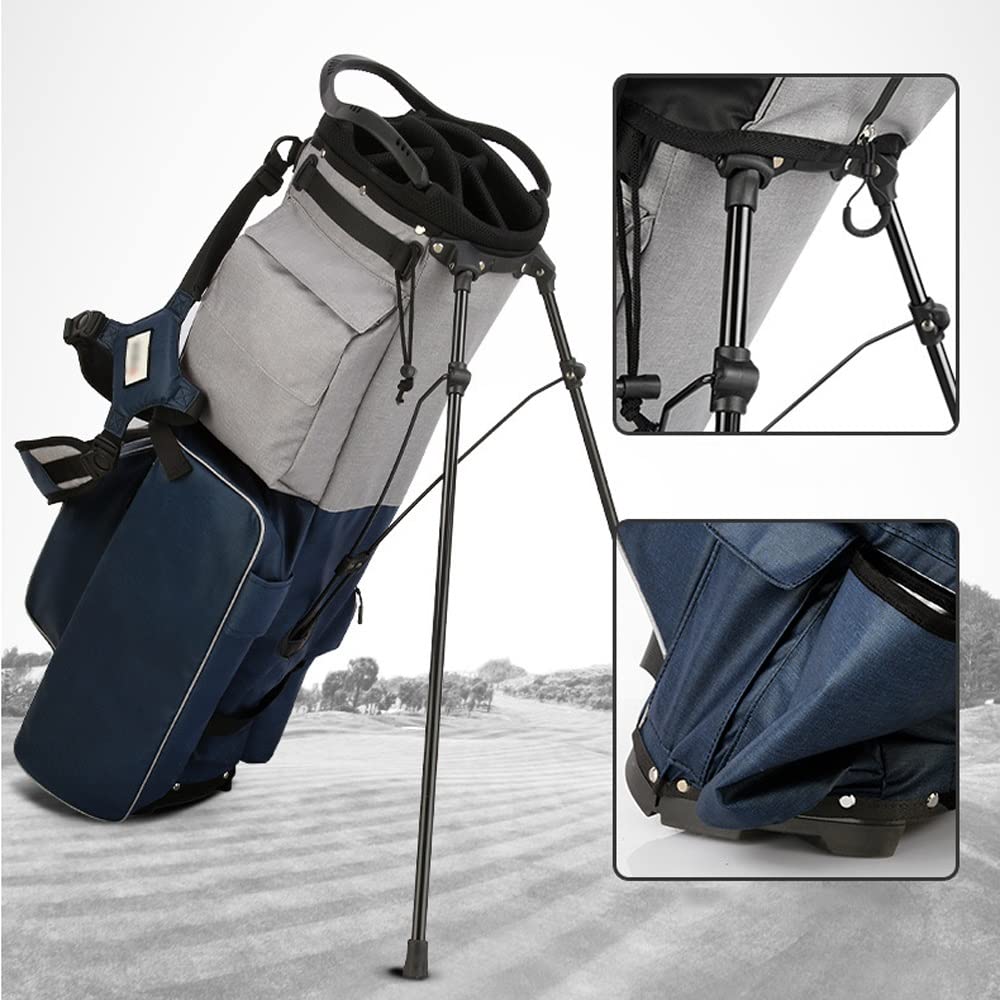Torba golfowa, wielofunkcyjna torba golfowa dla mężczyzn, 8-kierunkowy rozdzielacz, wodoodporna i lekka torba golfowa, wygodna i dostępna (Black)