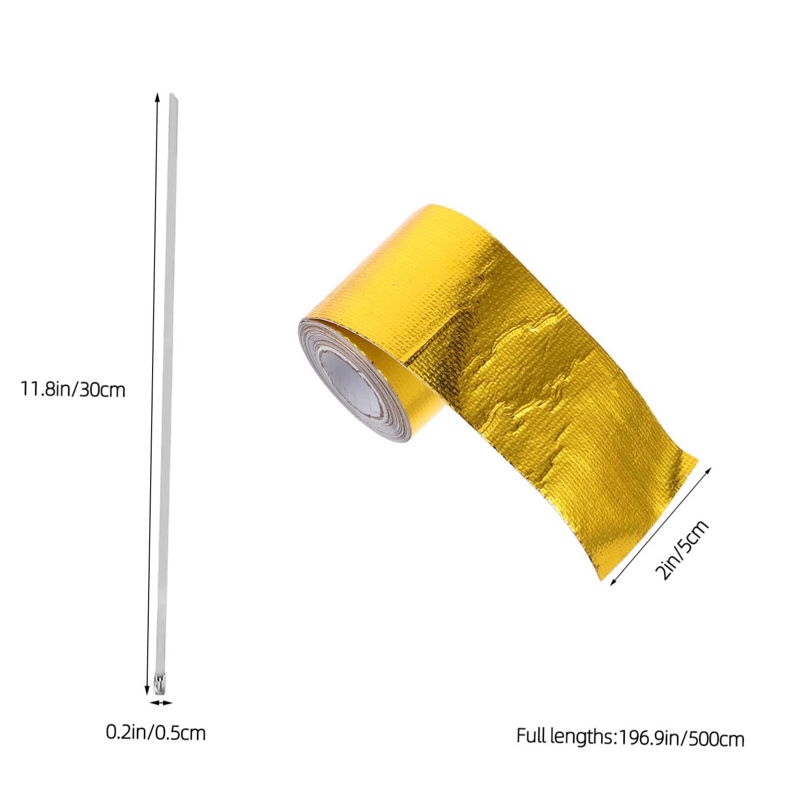 GRIRIW Thermal Adhesive for Cars Pipe Heat Tape Barrier Tape Heat Barrier Hose Wrap