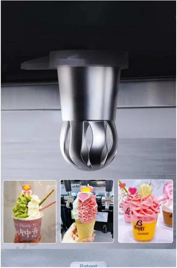 Ice Cream Flower Shape Hat,Compatible for Donper Ice Cream Machine Universal Modeling Cap Accessories