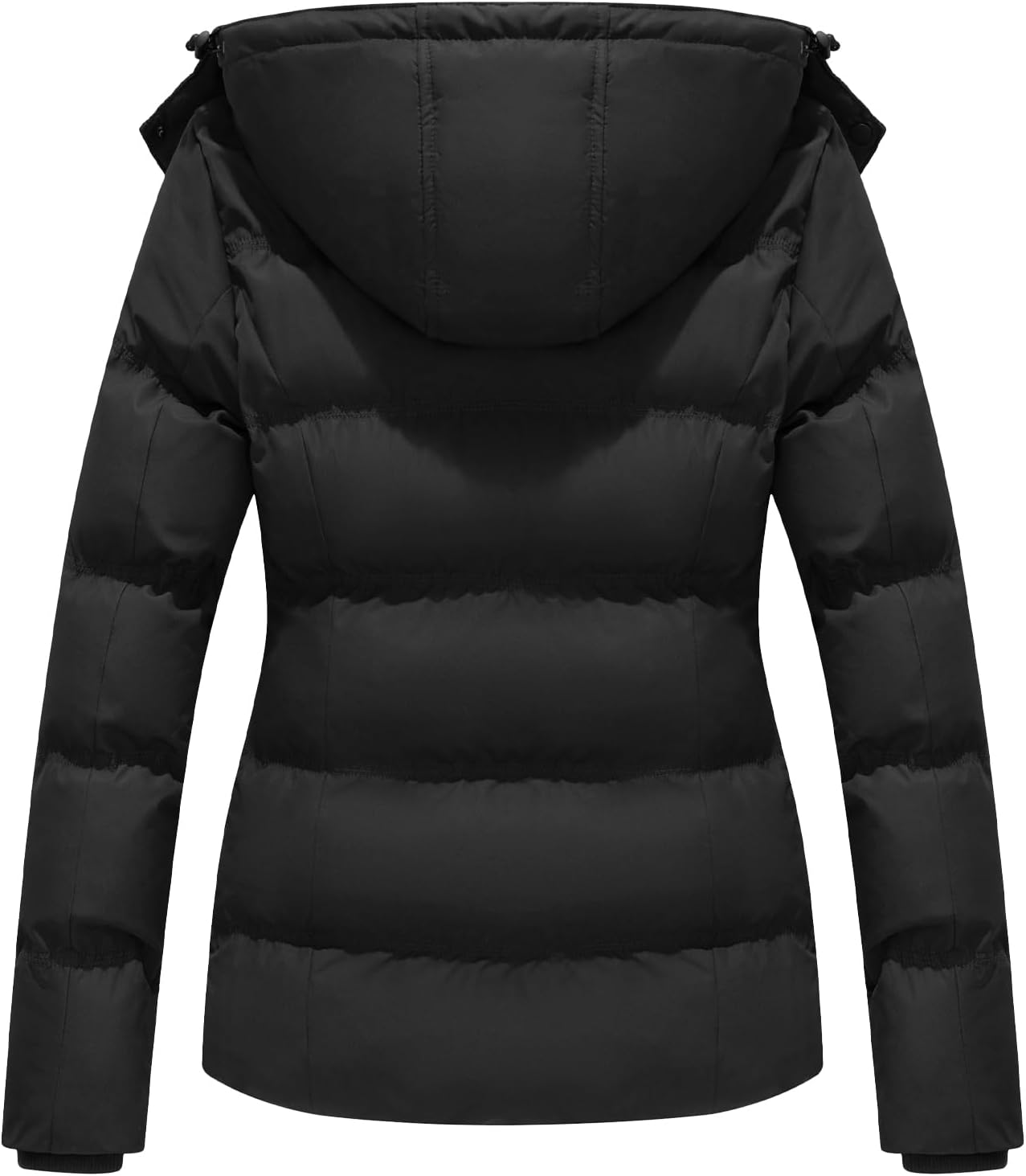 GGleaf Women's Winter Coats (Standard & Plus Size) Quilted Puffer Jacket Warm Snow Coat with Removable Hood - Image 2