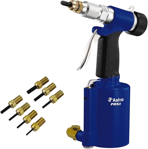 Astro Pneumatic Tool PRN1 Kit de ajuste de tuerca de remache neumático de capacidad de 38 pulgadas métrico y SAE
