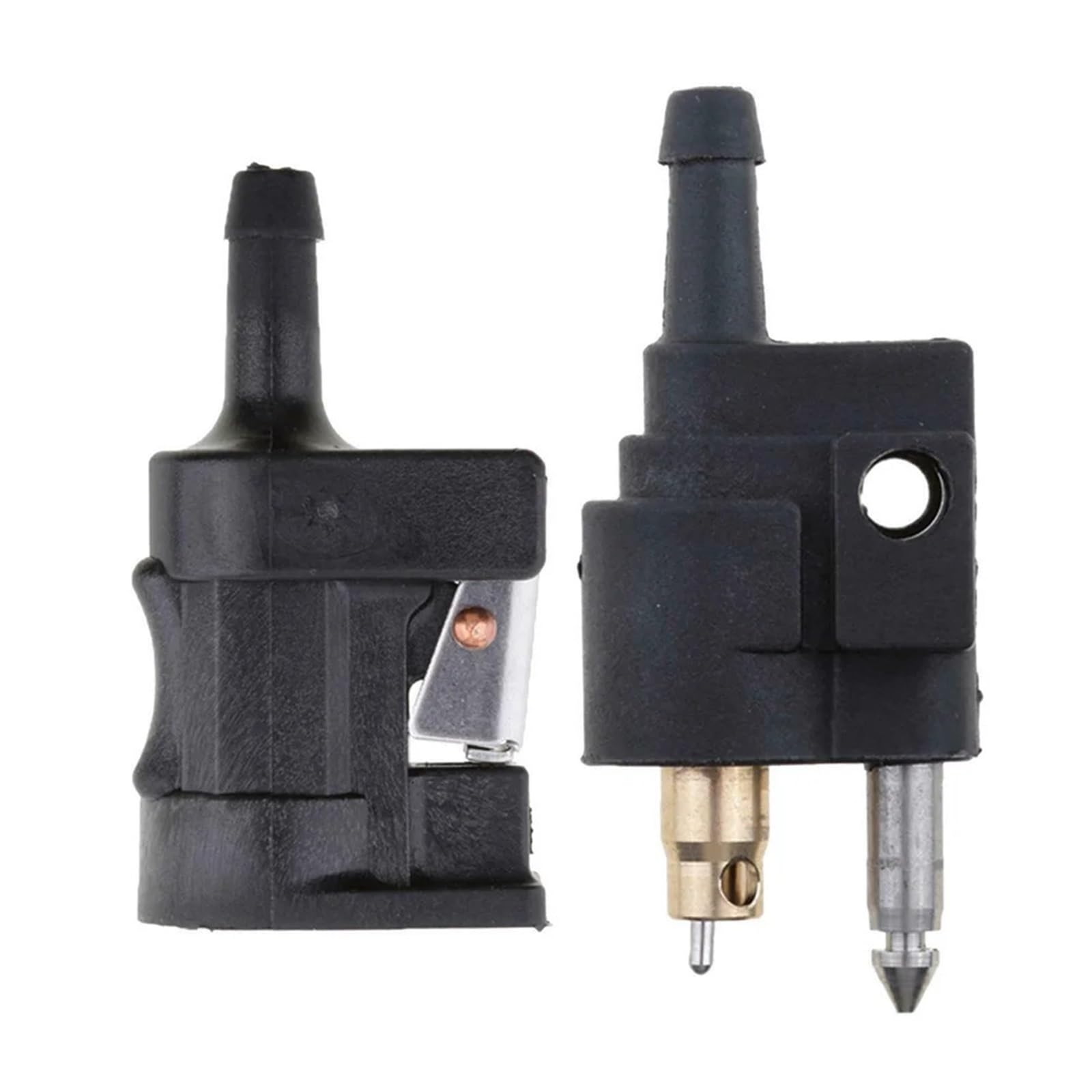 Ricambi auto Parti connettore linea carburante 3,3x2,1 cm maschio femmina raccordi in plastica neri per motore fuoribordo