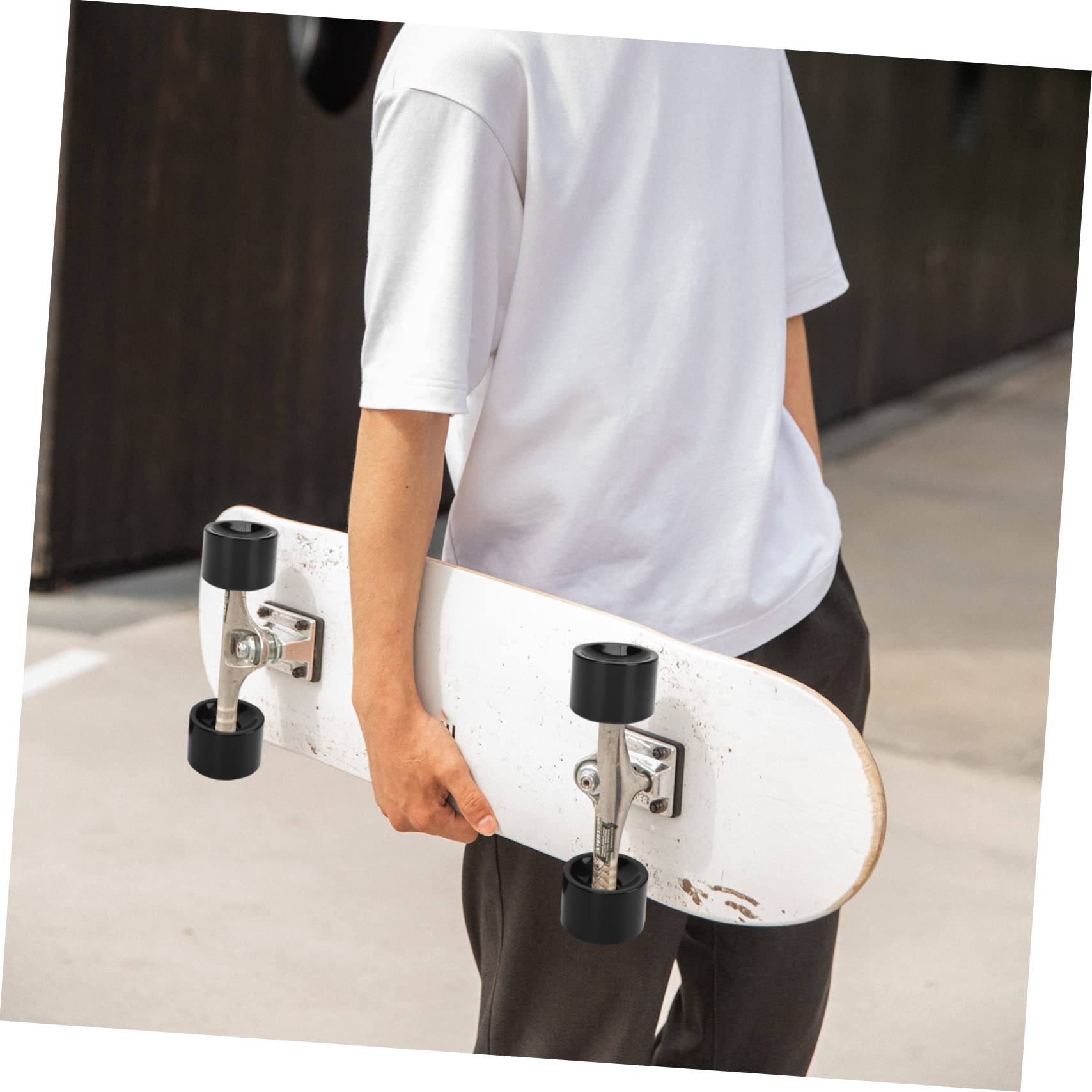 Gogogmee Chic Skateboard Wheels 4 Pack Pu Wheels High Resilience Skateboard Accessories Easy Install