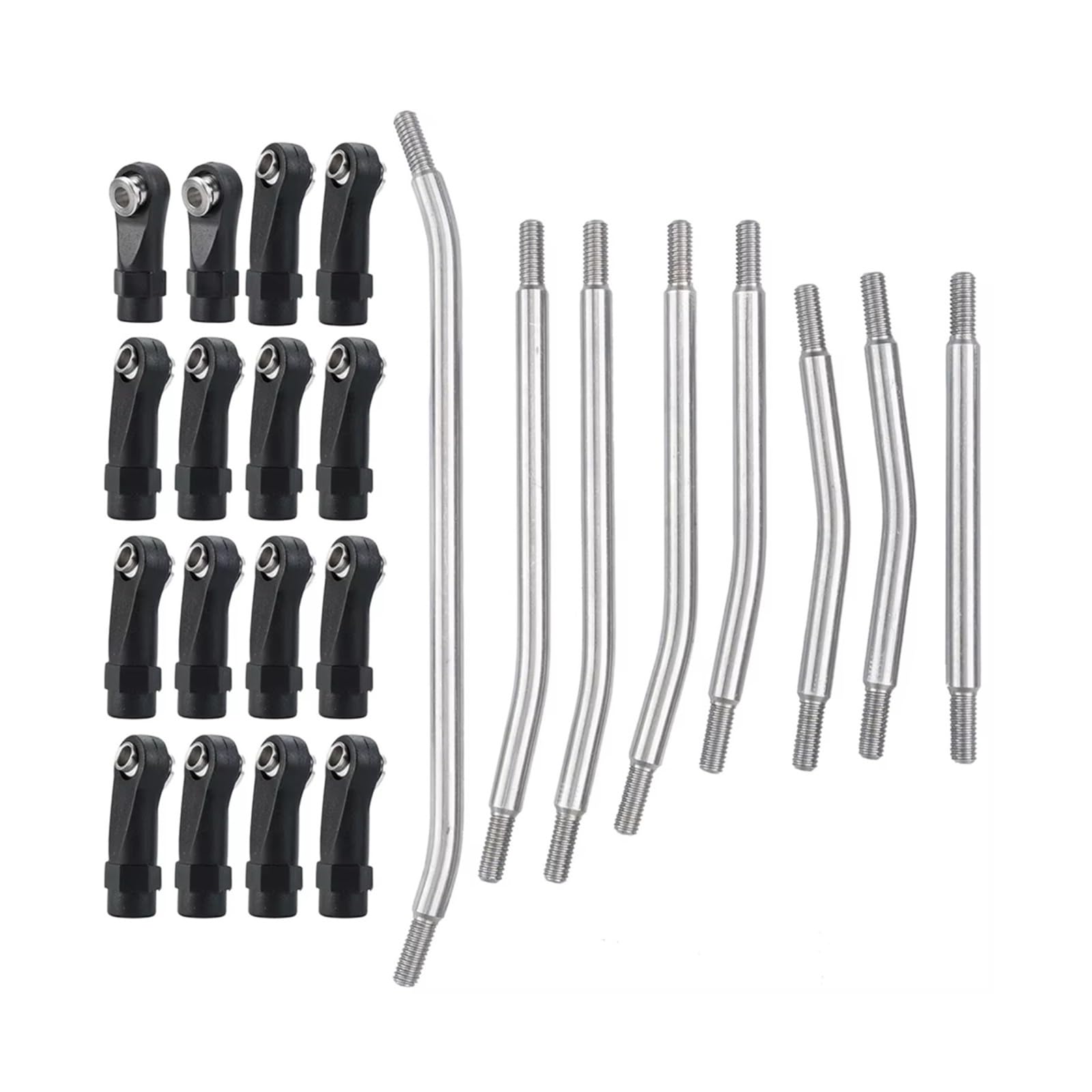 Rc Special Connecting Rod for Element for Enduro Ecto/Zuul 1/10 8Pcs Stainless Steel Hi-Clearance Suspension Linkage Steering Link Rod Set RC Car Parts Replacement