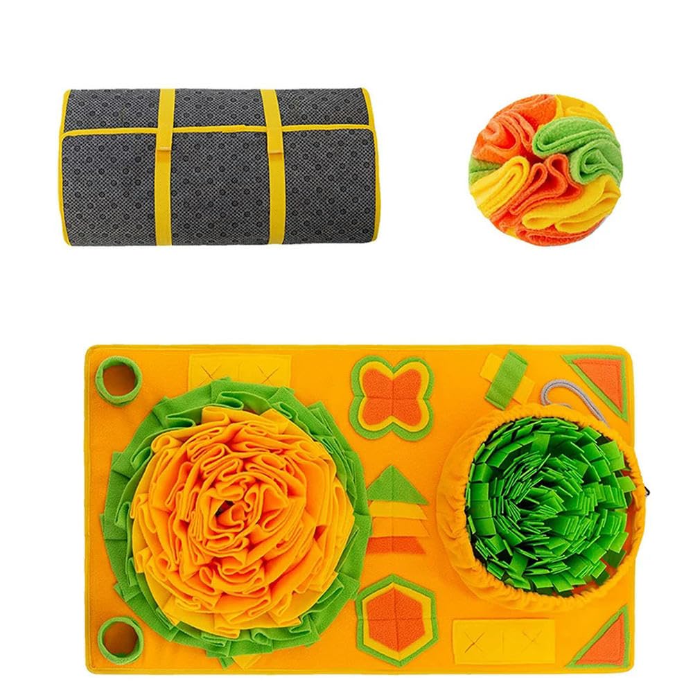 Hundespielzeug, Schnüffelmatte, Nasengeruch, Training, Schnüffelpad, Hunde-Puzzle-Spielzeug, waschbar, langsamer Futternapf, 1 Stück 01