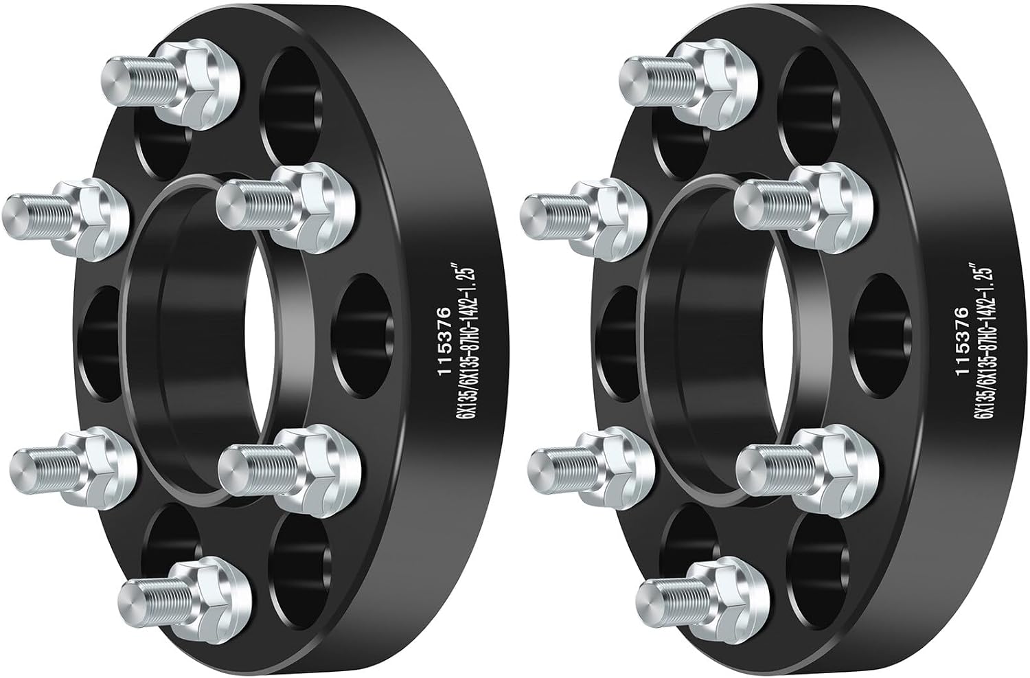 ECCPP 2PCS 6x135mm hub Centric Wheel Spacers 1.25 inch 6 Lug 6x135 to 6x135 fits for Ford for F150 for Ford Expedition for Lincoln Mark LT for Lincoln Navigator