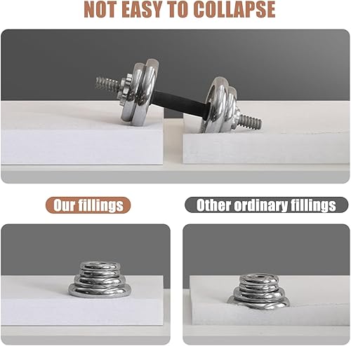 Miniatura 5 de Colchón de futón de 1.6 in (1.6 in), 2.6 x 4.7 pulgadas, colchón de futón japonés grueso de 1.6 in2.8 in, con correa, colchoneta plegable enrollable
