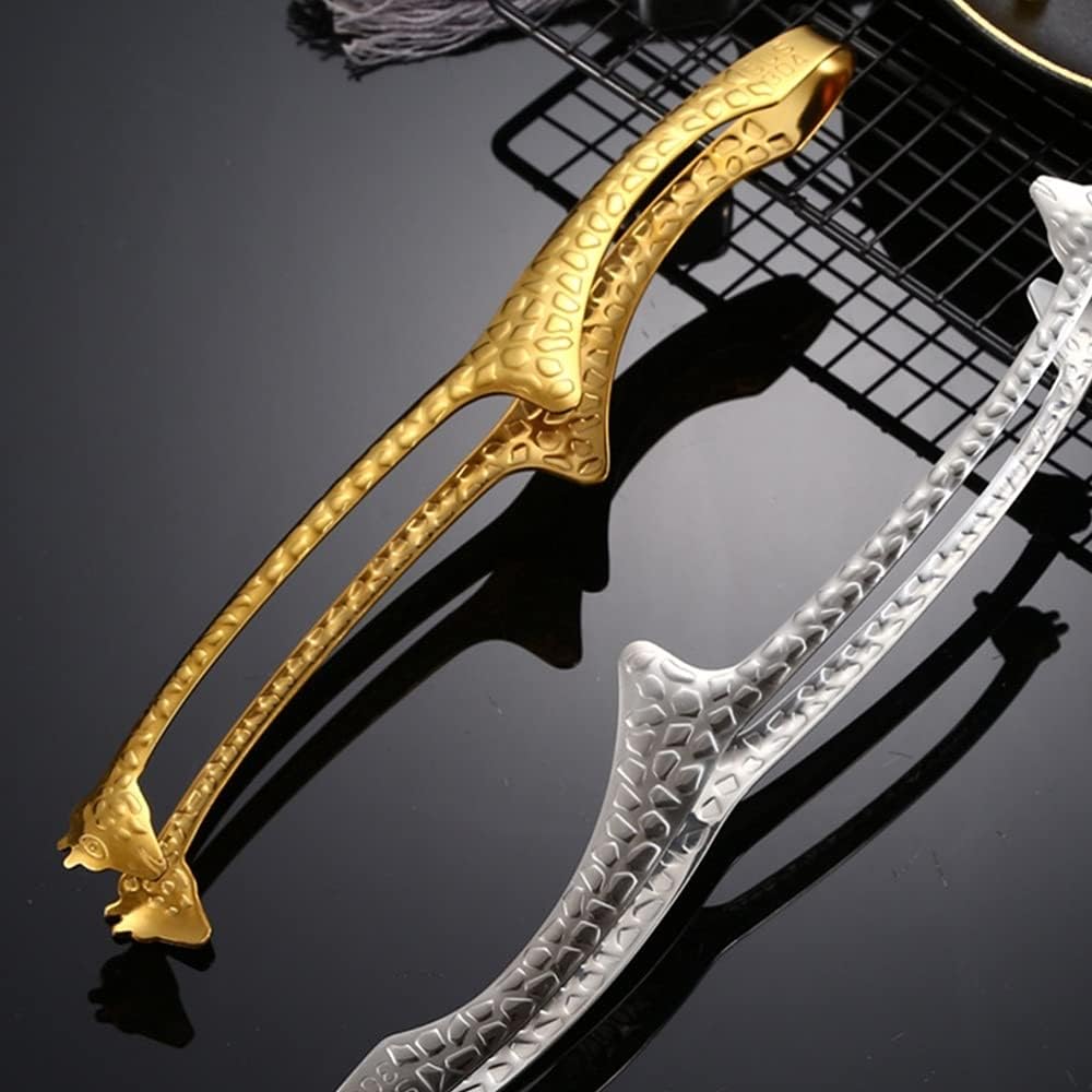 Cooking Tongs Steak Tongs Barbecue Food Clamp Stainless Steel BBQ Tongs,Suitable for BBQ