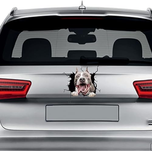 Miniatura 5 de CUSHYSTORE Staffordshire Bull Terrier - Calcomanías para automóvil, calcomanía para ventana de perro, calcomanía divertida para amantes de los