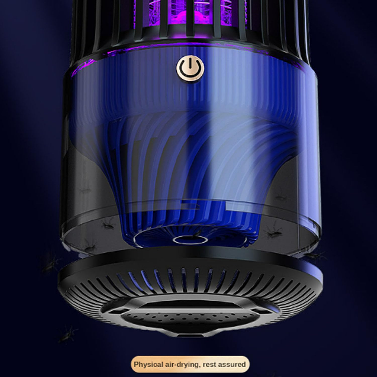Bug Zapper Lampes de Contrôle des Moustiques Physiques 3000V Piège à Mouches Électrique Haute Puissance Veilleuse Saine Convient Aux Mères et Aux Bébés