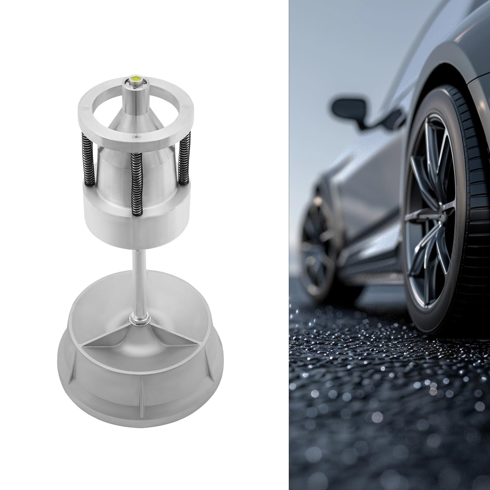 Equilibratore pneumatici, macchina di bilanciamento per pneumatici per ruote con diametro da 1-1/2" a 4" (argento)