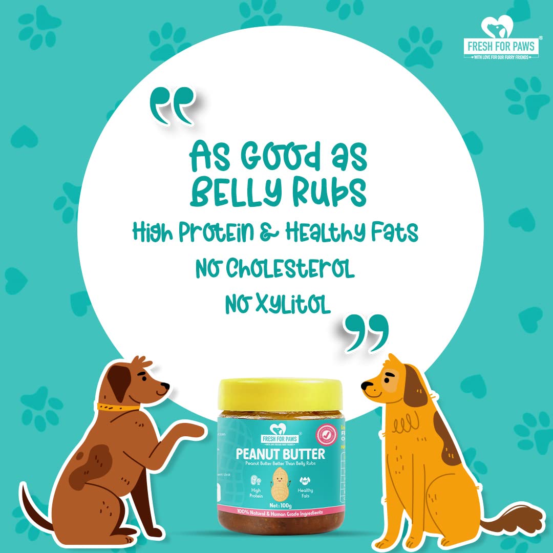 Fresh For Paws Peanut Butter 100 Gram for Dogs 4