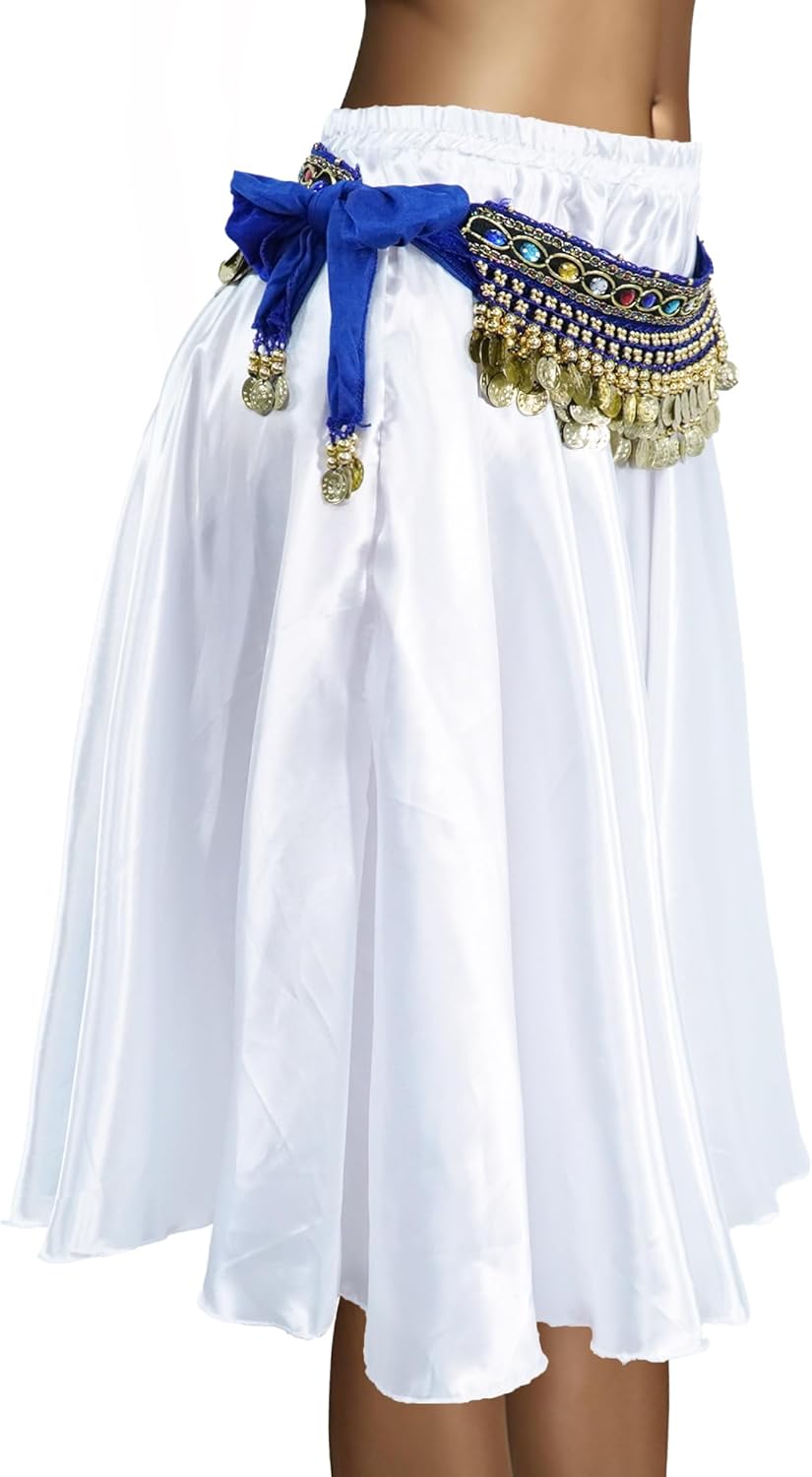 MUNAFIE Belly Dance Hip Scarf Belly Dancing Multi-Row Coin Noisy Belt Skirt - Image 6