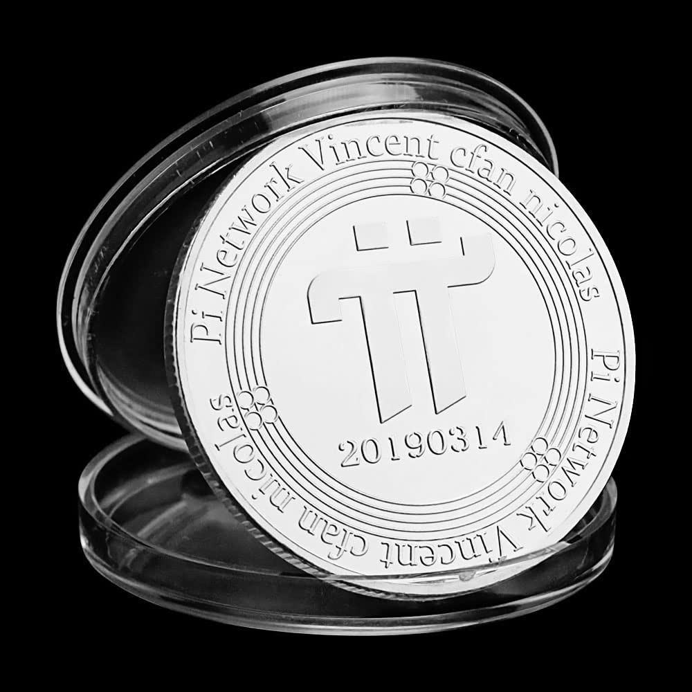 Pi Network Vincent Cfan Nicolas Collectible Silver Plated Souvenir Crypto  Coin Commemorative Coin : Amazon.nl: Toys & Games
