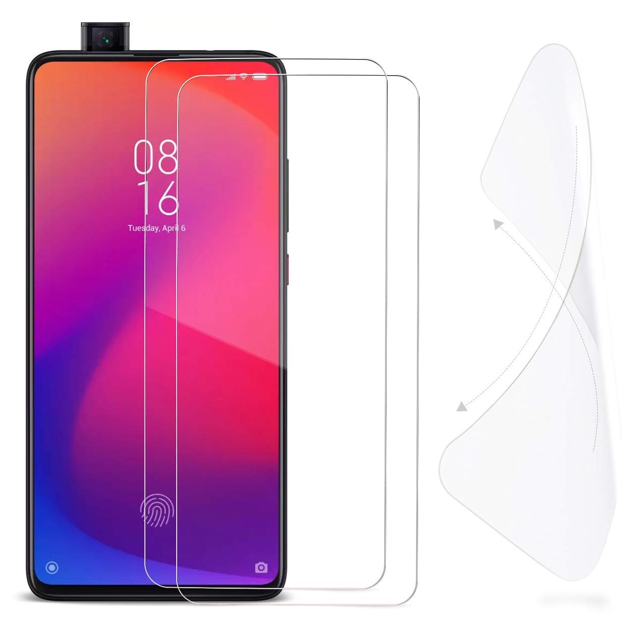 WOW IMAGINE Unbreakable Nano Film Glass [ Flexible Like a Screen Guard, Harder Than a Tempered Glass ] Screen Protector for Xiaomi Redmi K20 / K20 Pro - Pack of 2 Transparent (B07Y8HWHVB) Amazon Price History, Amazon Price Tracker