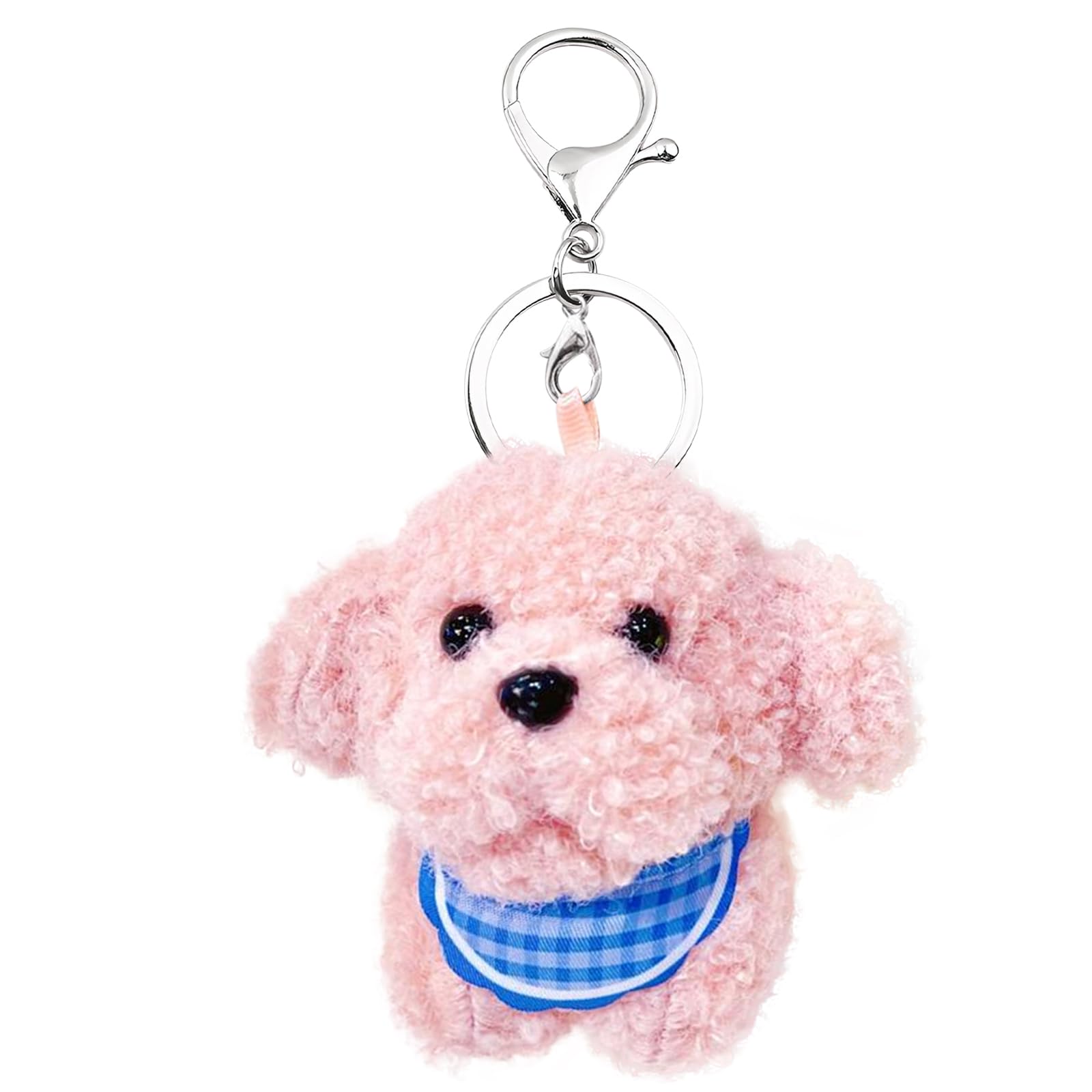 Poodle Plush Keychain – Funny Puppy Keyring ...
