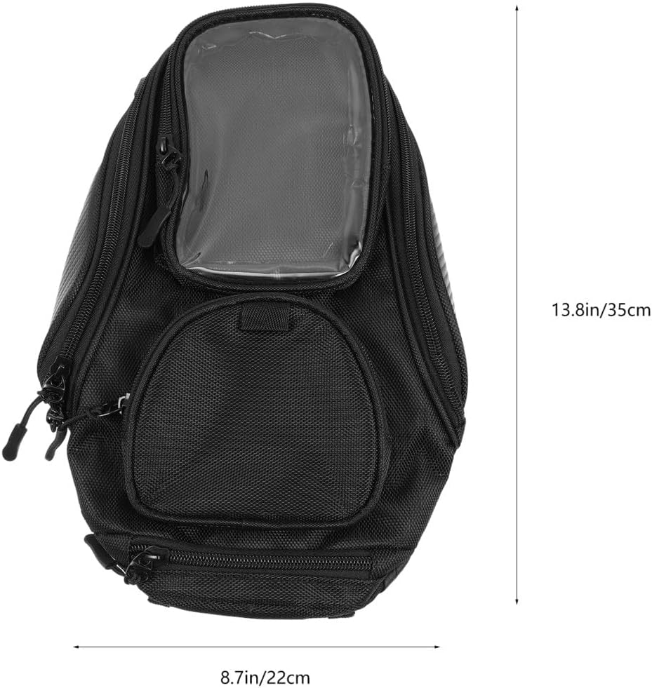 VALICLUD Motorcycle Fuel Tank Bag with Magnetic Attachment Waterproof Large Capacity Outdoor Tool Pouch for Motorbike Navigation and Travel Accessories