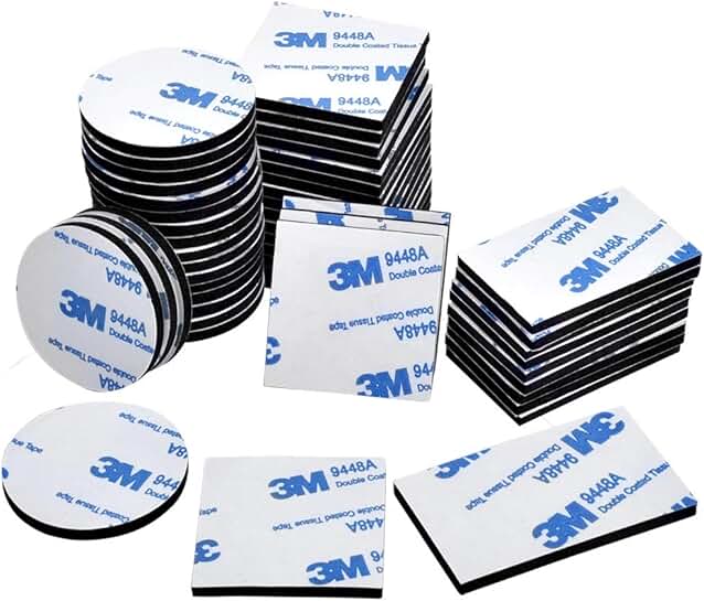 Lntyq 30m Ruban Adhésif Double Face, Scotch Double Face Extra Fort De Montage Impermeable Pour Voitures Garnitures Plaques Dimmatriculation 10m Chaque Rouleau 86496332